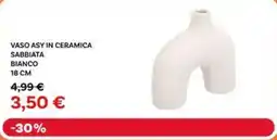 Max Factory Vaso asy in ceramica sabbiata bianco 18 cm offerta