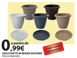 Kreo Brico e Casa Vasi e piatti in resina rotondi offerta