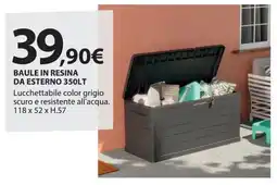 Kreo Brico e Casa Baule in resina da esterno offerta
