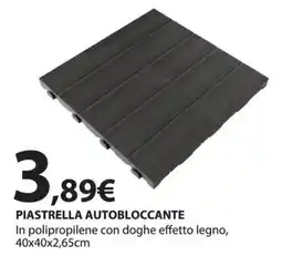 Kreo Brico e Casa Piastrella autobloccante in polipropilene con doghe effetto legno offerta