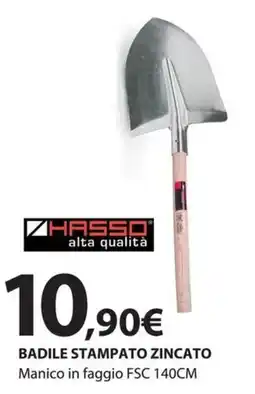 Kreo Brico e Casa Hasso alta qualità badile stampato zincato manico in faggio fsc offerta