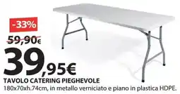 Kreo Brico e Casa Tavolo catering pieghevole offerta