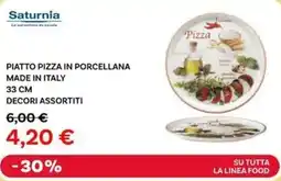 Max Factory Saturnia piatto pizza in porcellana made in italy offerta