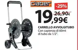 Kreo Brico e Casa Claber carrello avvolgitubo offerta