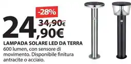 Kreo Brico e Casa Lampada solare led da terra offerta