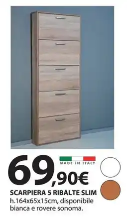 Kreo Brico e Casa Scarpiera 5 ribalte slim offerta