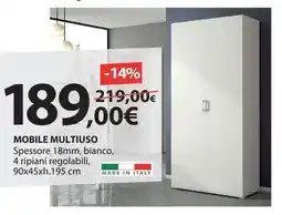 Kreo Brico e Casa Mobile multiuso spessore 18mm offerta