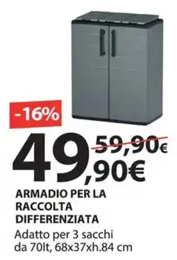 Kreo Brico e Casa Armadio per la raccolta differenziata offerta