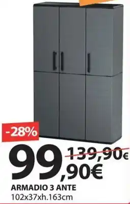 Kreo Brico e Casa Armadio 3 ante offerta