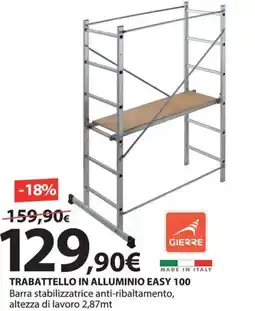 Kreo Brico e Casa Trabattello in alluminio easy 100 offerta
