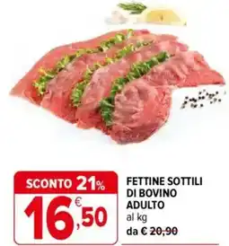 Iperal Fettine sottili di bovino adulto offerta