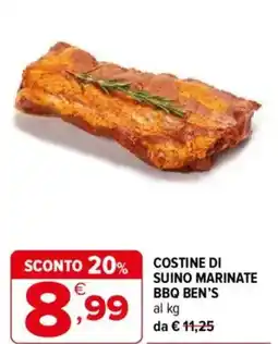 Iperal Costine di suino marinate bbq ben's offerta