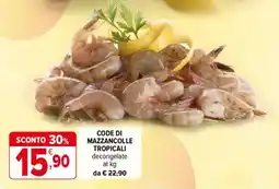 Iperal Code di mazzancolle tropicali offerta