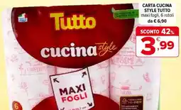 Iperal Carta cucina style TUTTO offerta