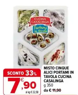 Iperal Misto cinque alici portami in tavola cucina casalinga offerta