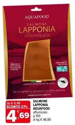 Iperal Salmone lapponia AQUAFOOD affumicato offerta