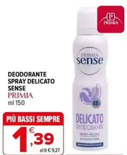 Iperal Deodorante spray delicato sense PRIMIA offerta