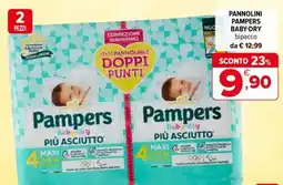 Iperal Pannolini pampers baby-dry bipacco offerta