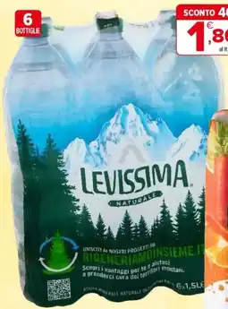 Iperal Acqua levissima naturale offerta