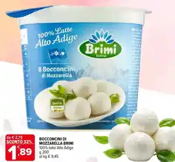 Iperal Bocconcini di mozzarella BRIMI offerta