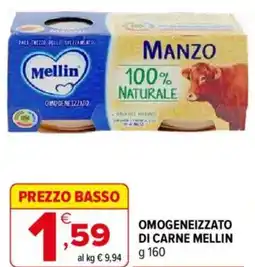 Iperal Omogeneizzato di carne MELLIN offerta