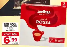 Iperal Caffè qualità rossa LAVAZZA offerta