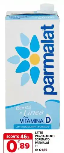 Iperal Latte parzialmente scremato PARMALAT offerta