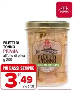 Iperal Filetti di tonno primia all'olio di oliva offerta