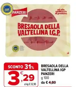 Iperal Bresaola della valtellina igp PANZERI offerta