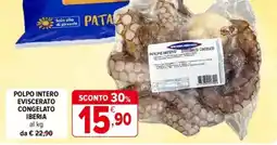 Iperal Polpo intero viscerato congelato IBERIA offerta