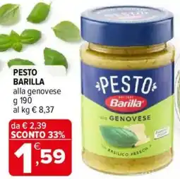 Iperal Pesto BARILLA offerta