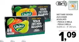 Todis Nettare senza zuccheri aggiunti - pesca e mela - pera e mela offerta