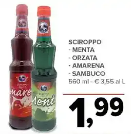 Todis Sciroppo - menta - orzata - amarena - sambuco offerta