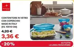 Max Factory Bormioli contenitore in vetro con coperchio made in italy (es. 10x10 cm) offerta