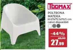 Happy Casa Toomax poltrona matera offerta