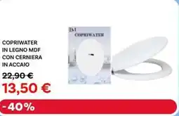 Max Factory Copriwater in legno MDF con cerniera in accaio offerta