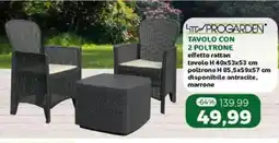 Happy Casa Tavolo con 2 poltrone offerta