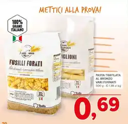 Todis Pasta trafilata al bronzo vari formati offerta