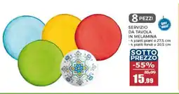 Happy Casa Servizio da tavola in melamina offerta