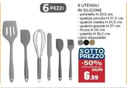 Happy Casa 6 utensili in silicone offerta
