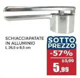 Happy Casa Schiacciapatate sotto in alluminio offerta