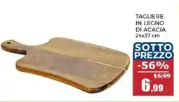 Happy Casa Tagliere in legno di acacia 24x37 cm offerta