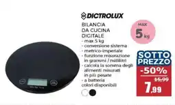Happy Casa Dictrolux bilancia da cucina digitale offerta