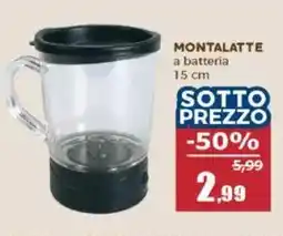 Happy Casa Montalatte a batteria 15 cm offerta