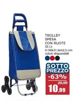 Happy Casa Trolley spesa con ruote offerta