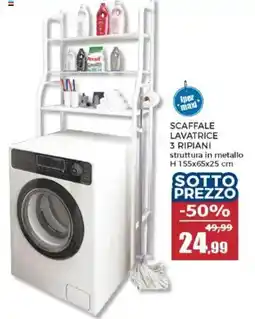Happy Casa Scaffale lavatrice 3 ripiani offerta
