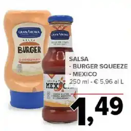 Todis Salsa - burger squeeze - mexico offerta