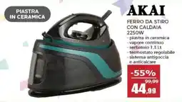Happy Casa AKAI ferro da stiro con caldaia 2250W offerta