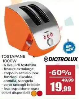Happy Casa Dictrolux tostapane 1000W offerta