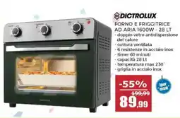 Happy Casa Dictrolux forno e friggitrice ad aria 1600W offerta